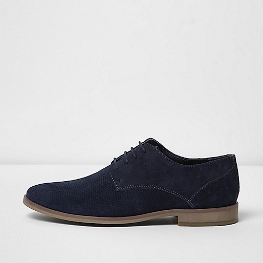 ladies river island handbags,jacques-vertuk UK Sale Navy suede perforated derby shoes men 301837