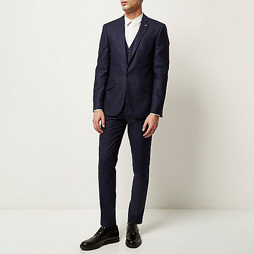 river island beige boots,For jacques-vertuk Navy wool-blend skinny suit pants Suits Sale men