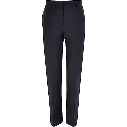 jacques-vertuk Navy wool-blend tailored suit pants 288589 men Suits