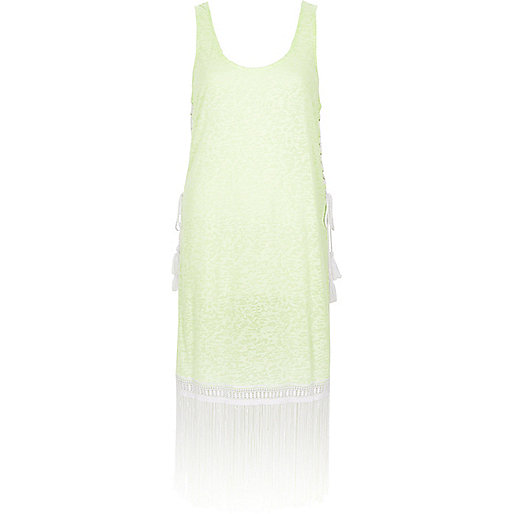 river island quilted coat,jacques-vertuk South Africa Neon yellow burnout fringe trim tank dress women 704806