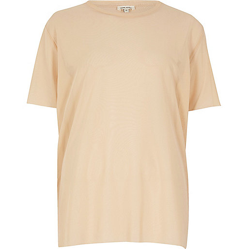 river island coin purse,jacques-vertuk South Africa Nude oversized mesh T-shirt women 693644