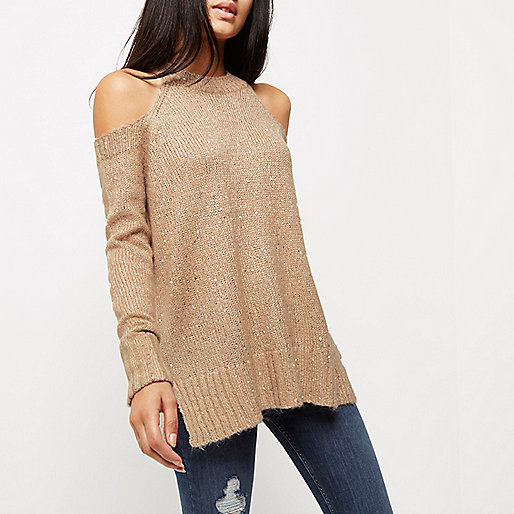 black chunky sandals river island,jacques-vertuk Ireland Nude sequin cold shoulder sweater women 694798