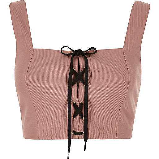 river island ladies shoes sale,jacques-vertuk Sale Nude structured corset tie crop top women 699152