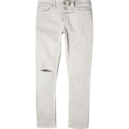 jacques-vertuk Off white ripped Sid skinny stretch jeans 286759 men Jeans