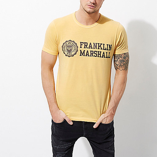 river island mens suede loafers,jacques-vertuk South Africa Orange Franklin & Marshall print T-shirt men 301116