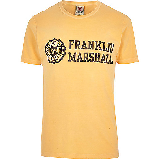 river island logo,Where To Buy jacques-vertuk Online Orange Franklin & Marshall print T-shirt T-shirts T-Shirts / Tanks men