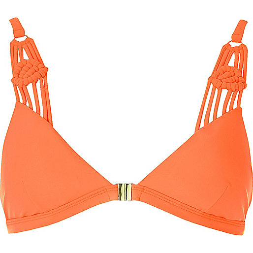 river island plus size maxi dresses,jacques-vertuk UK Sale Orange macramé trim string bikini bottoms women 687740