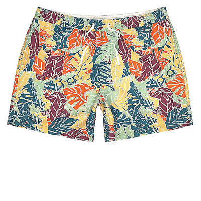 jacques-vertuk Orange palm tree print swim trunks 299800 men Shorts