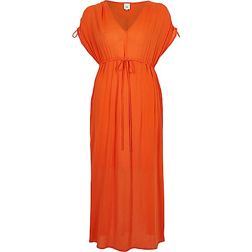 river island long grey coat,jacques-vertuk South Africa Orange ruched maxi dress women 703991