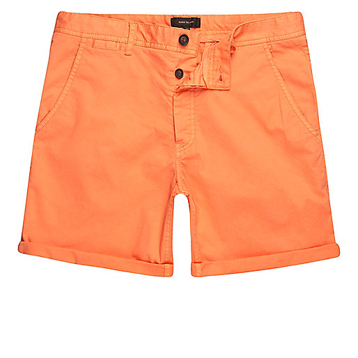 jacques-vertuk Orange slim fit chino shorts 302090 men Shorts