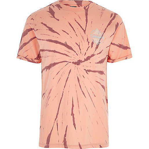 river island one shoulder feather,jacques-vertuk UK Sale Orange tie dye undisclosed print T-shirt men 302297