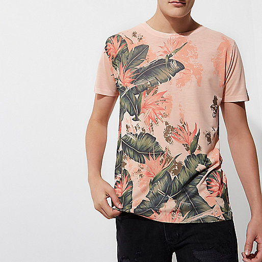 river island petite denim dress,jacques-vertuk Outlet Orange tropical leaf crew neck T-shirt men 303679