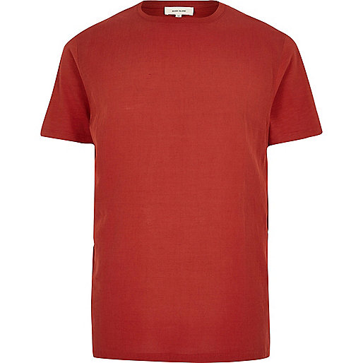 jacques-vertuk Orange woven front t-shirt 294010 men T-Shirts / Vests