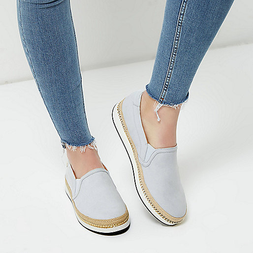 river island mesh heels,jacques-vertuk Online Nederland Pale blue espadrille sole plimsolls Plimsolls / Sneakers Shoes / Boots women