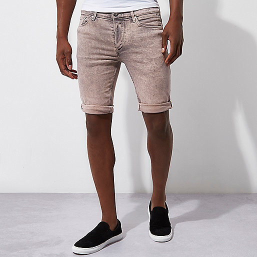 very river island dress,jacques-vertuk Black Denim Shirt Peach acid wash skinny denim shorts Casual Shorts Shorts men