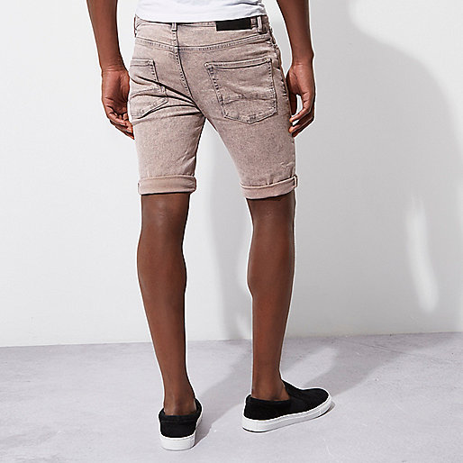 very river island dress,jacques-vertuk Black Denim Shirt Peach acid wash skinny denim shorts Casual Shorts Shorts men