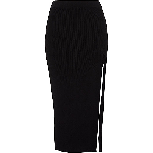 river island trouser sale,jacques-vertuk Opening Petite black split front maxi bodycon skirt Skirts Sale women