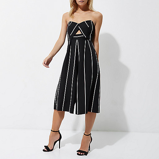 mens flip flops river island,jacques-vertuk Online Shopping Ireland Petite black stripe bandeau culotte jumpsuit Jumpsuits Rompers / Jumpsuits women