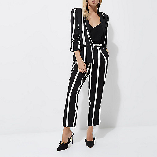 black smock dress river island,jacques-vertuk UK Sale Petite black stripe ruched sleeve blazer women 708621