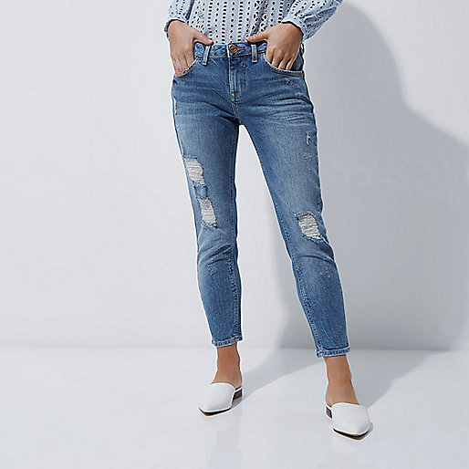 river island wallet ladies,Island Clothing Petite blue Alannah rip relaxed skinny jeans Skinny Jeans Jeans women