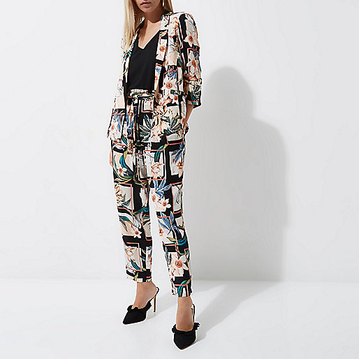 river island danny super skinny jeans,jacques-vertuk Coats In Sale Petite cream floral print blazer Jackets Coats / Jackets women