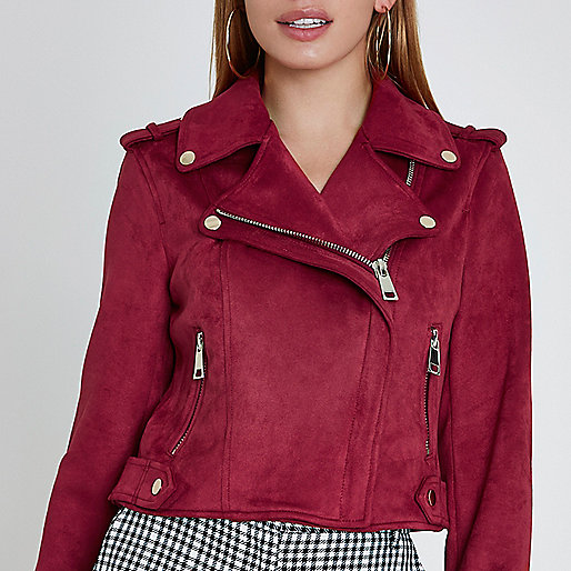 river island loafer shoes,jacques-vertuk Outlet Petite dark red faux suede biker jacket women 706425