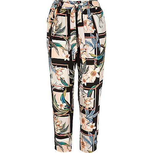 animal print dress river island,jacques-vertuk Uk Petite green floral print tapered pants Tapered Pants Pants women