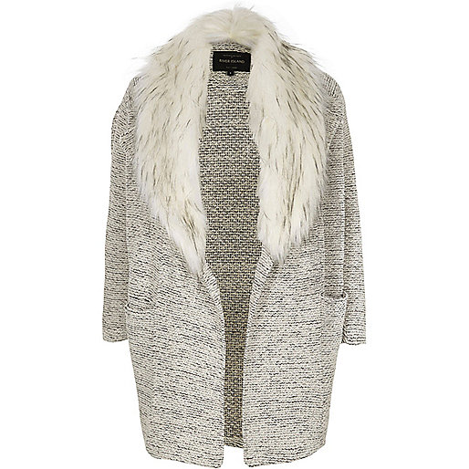 river island bags women s,jacques-vertuk UK Sale Petite grey fallaway collar fur trim blazer women 703715