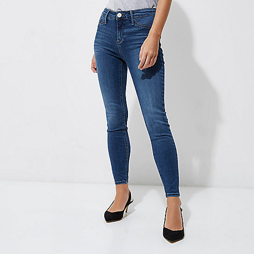 jacques-vertuk Petite mid blue wash Molly skinny jeggings 706917 women Jeans Jeggings