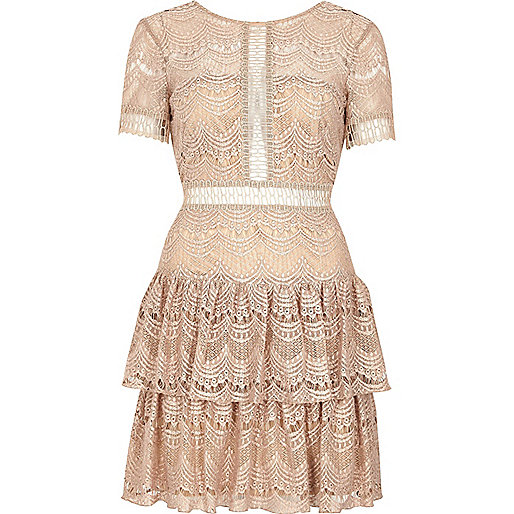 river island floral purse,jacques-vertuk South Africa Petite nude frill lace dress women 691144