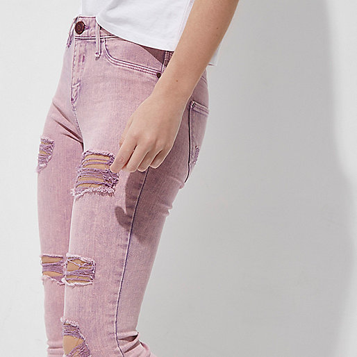 long black river island coat,jacques-vertuk Online South Africa Petite pink acid wash Molly ripped jeggings Jeans Sale women