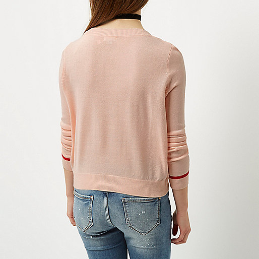 river island skinny,jacques-vertuk South Africa Online Shopping Petite pink badge sweater Knitwear Sale women