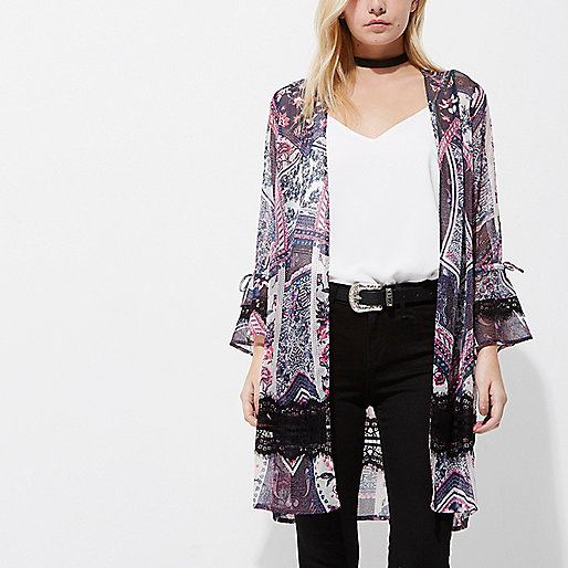 river island embellished shoes,New jacques-vertuk Petite purple scarf print longline kimono Coats / Jackets Sale women