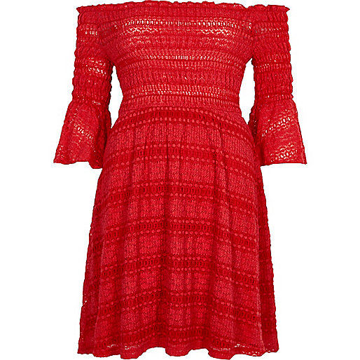 river island marble dress,jacques-vertuk Outlet Petite red shirred bardot bell sleeve dress women 706573