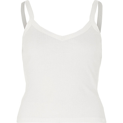 river island cream heels,jacques-vertuk Fashion Shop Petite white ribbed cami top Cami / Sleeveless Tops Tops women