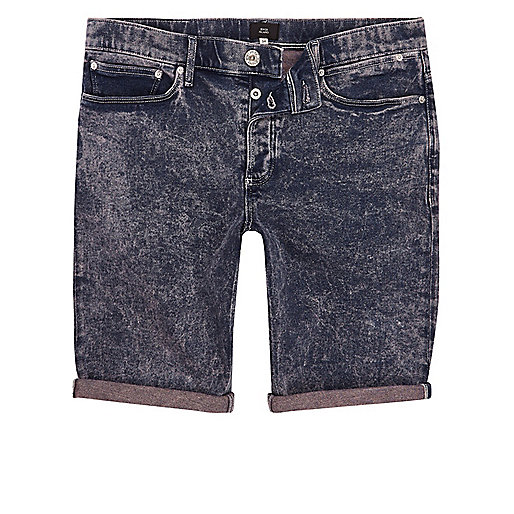 river island very clearance,jacques-vertuk Ireland Pink and blue acid wash skinny denim shorts men 302629