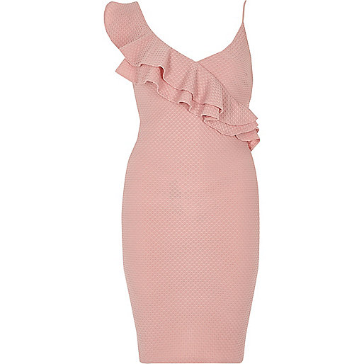 river island embellished maxi dress,jacques-vertuk Ireland Pink asymmetric frill bodycon dress women 702657