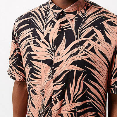 cuffed jeans river island,jacques-vertuk Sale Pink bamboo print short sleeve shirt men 295619