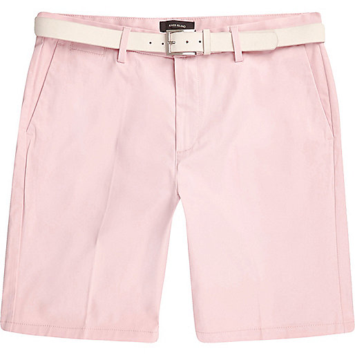 jacques-vertuk Pink belted chino shorts 301975 men Shorts