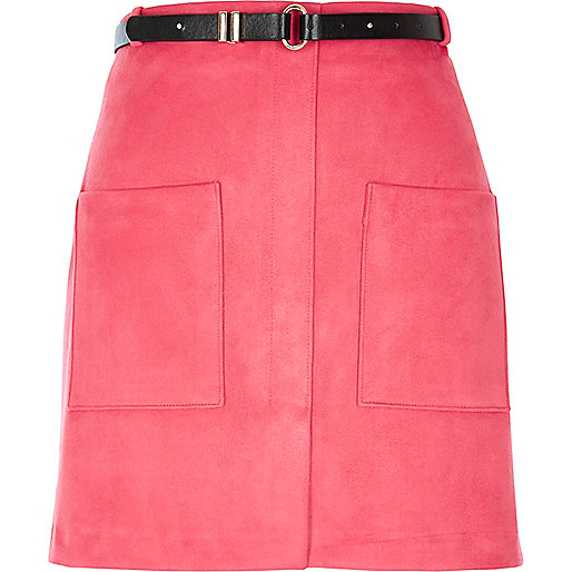 jacques-vertuk Pink belted pocket mini skirt 688178 women Seasonal Offers