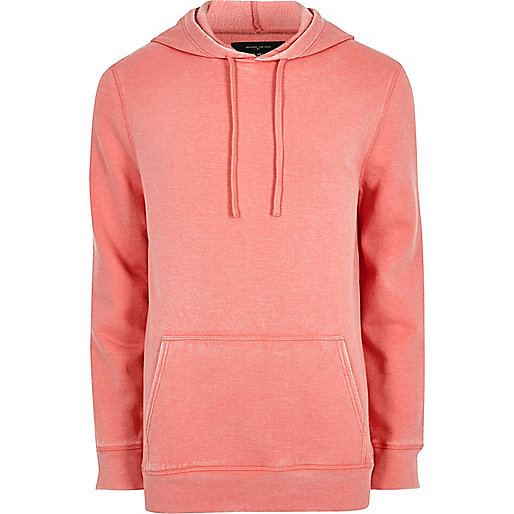 river island mens footwear,Island In The River Pink burnout jersey hoodie Hoodies / Sweatshirts Sale men