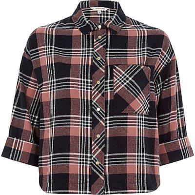 jacques-vertuk Pink check cropped shirt 686865 women Tops