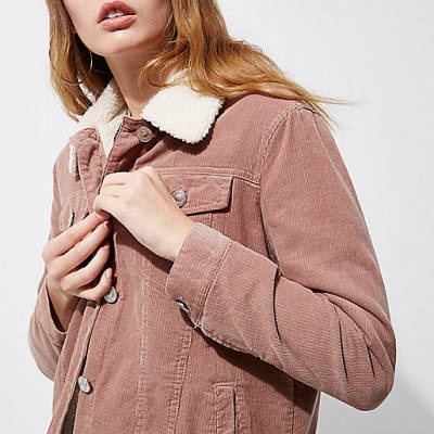 river island monogram dressing gown,Buy jacques-vertuk Dress Pink corduroy fleece collar trucker jacket Jackets Coats / Jackets women