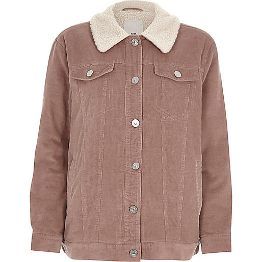 river island monogram dressing gown,Buy jacques-vertuk Dress Pink corduroy fleece collar trucker jacket Jackets Coats / Jackets women