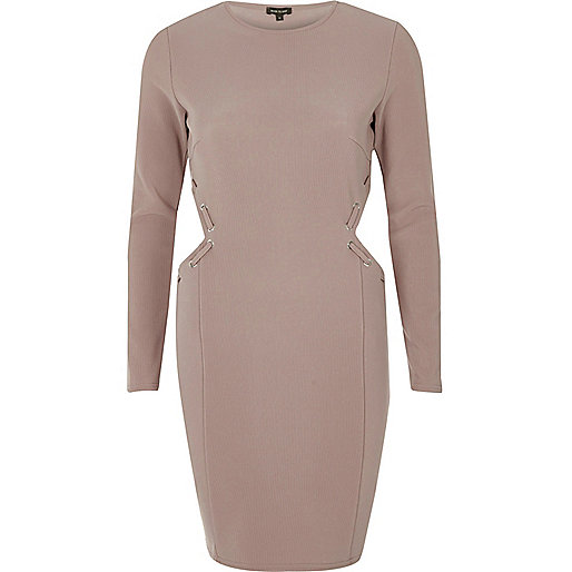 jacques-vertuk Pink cut out eyelet bodycon dress 701754 women Dresses