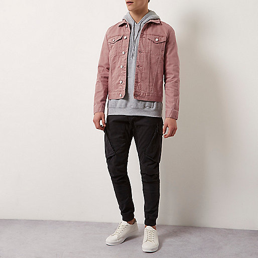 white river island shoes,jacques-vertuk Internet Shopping Pink denim jacket Jackets Coats / Jackets men