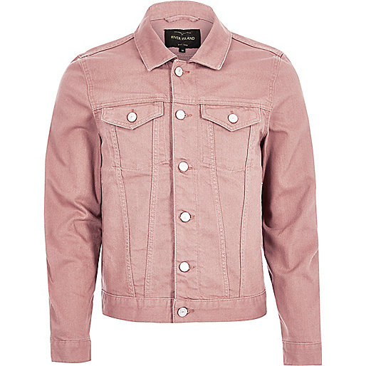 white river island shoes,jacques-vertuk Internet Shopping Pink denim jacket Jackets Coats / Jackets men