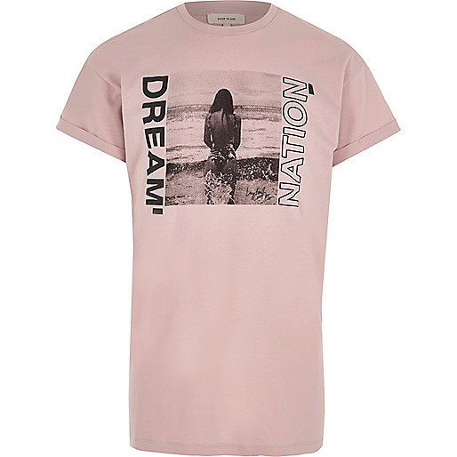 jacques-vertuk Pink 'dream nation' photograph print T-shirt 302843 men T-Shirts / Vests T-shirts