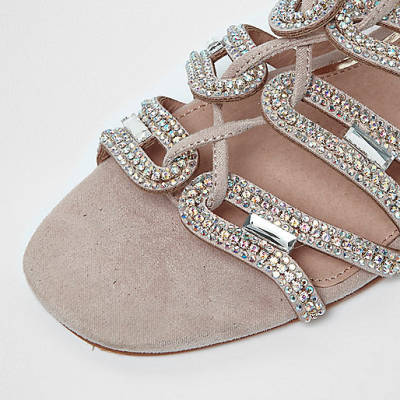 river island hailey jeans,jacques-vertuk Shop Pink embellished tie up sandals women 701392