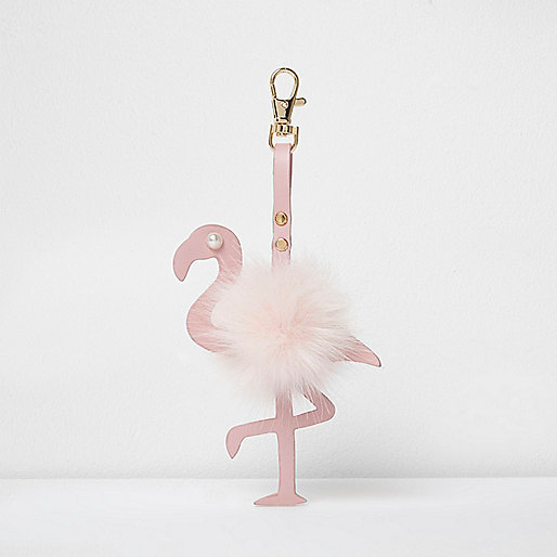 jacques-vertuk Pink flamingo pom pom keyring 701984 women Accessories Keyrings